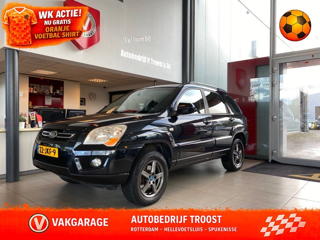 Kia Sportage 2.0 CVVT X-ecutive,Navigatie,Climate&Cruisecont, Auto's, 1442 kg, Stof, 4 cilinders, Zwart