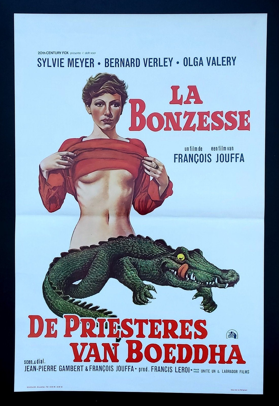 1974 erotische filmposter voor LACOSTE-fans, Ophalen of Verzenden, Zo goed als nieuw, A1 t/m A3, Film en Tv