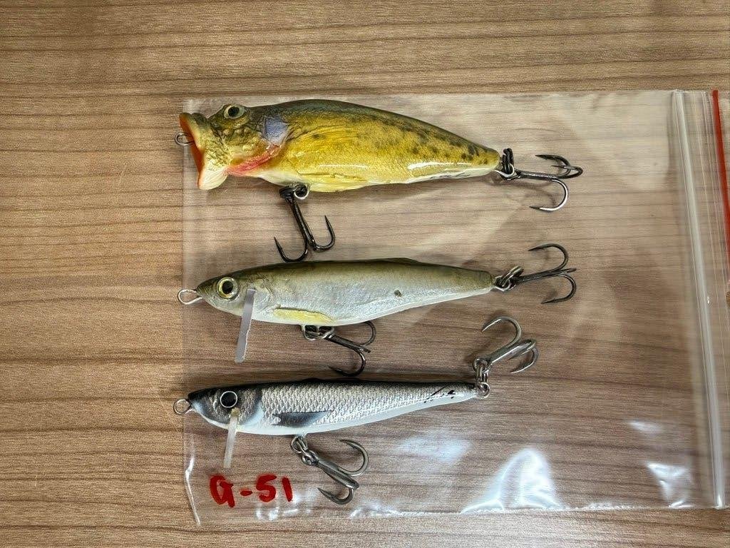 3x Handmade Wobblers voor Roofblei Nieuw Gamakatsu Dreggen, Watersport en Boten, Haak, Nieuw, Ophalen of Verzenden, E