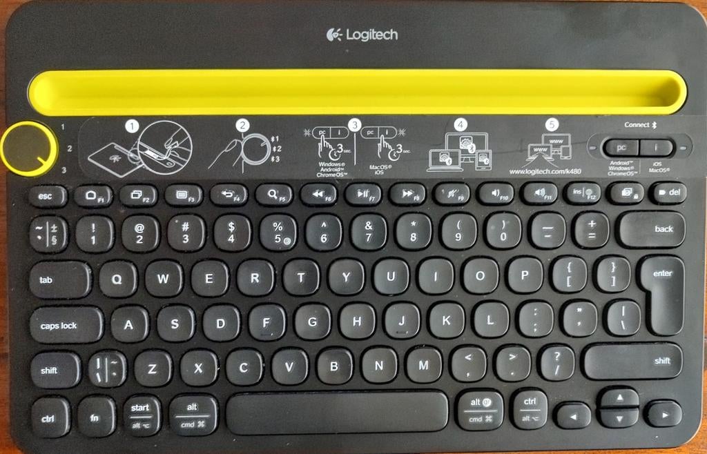Logitech k480 toetsenbord voor b.v. tablet!, Computers en Software, Toetsenborden, Ophalen