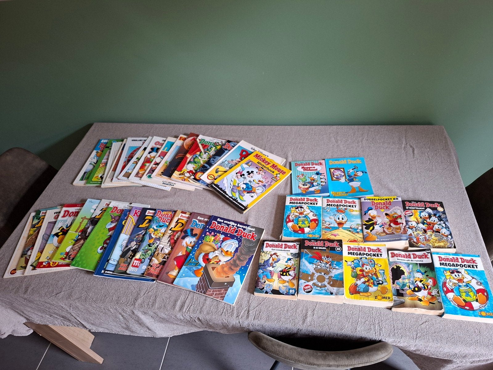 Grote collectie Donald Duck stripboeken en megapockets, Meerdere stripboeken, Ophalen, Gelezen, Walt Disney