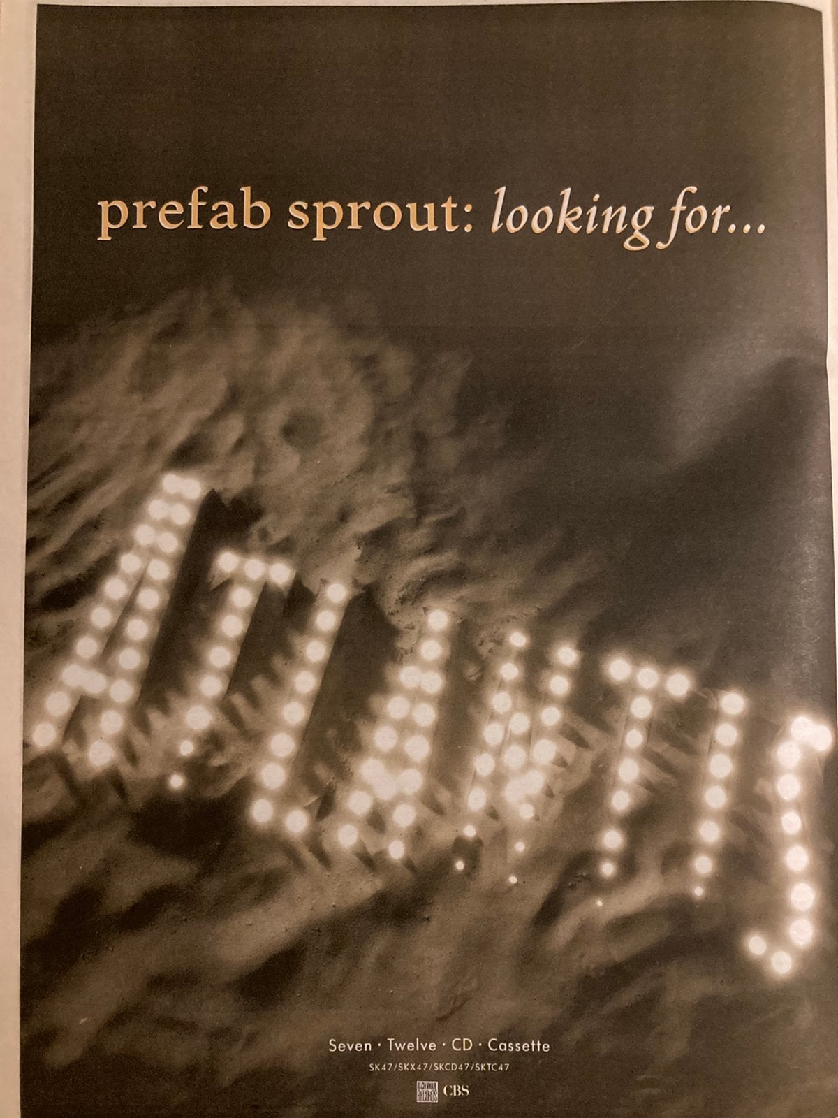 PREFAB SPROUT Looking For Atlantis release A3 advertentie, Ophalen of Verzenden