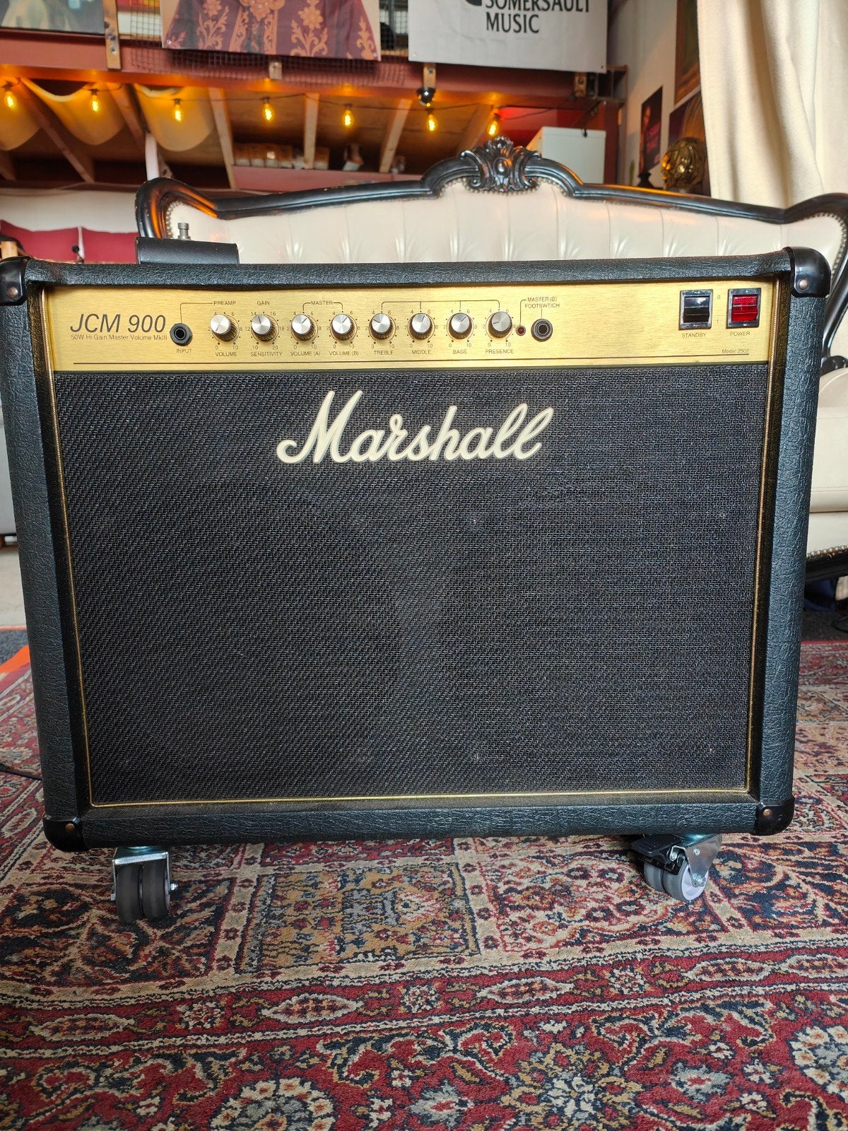 Marshall JCM 900 2502 Mk.III Master Volume Combo, Muziek en Instrumenten, Ophalen, Gebruikt, Gitaar, 50 tot 100 watt