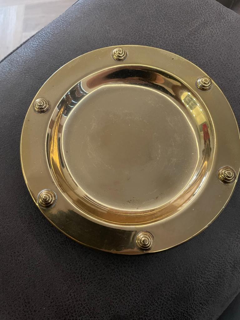 Decoratief Koperen Schaaltje met Uniek Design, Ophalen of Verzenden, Koper
