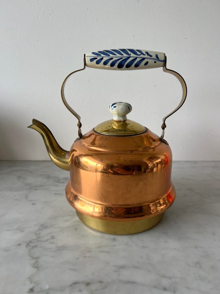 Antiek Bredemeijer koperen koffieketel, Ophalen of Verzenden, Koper
