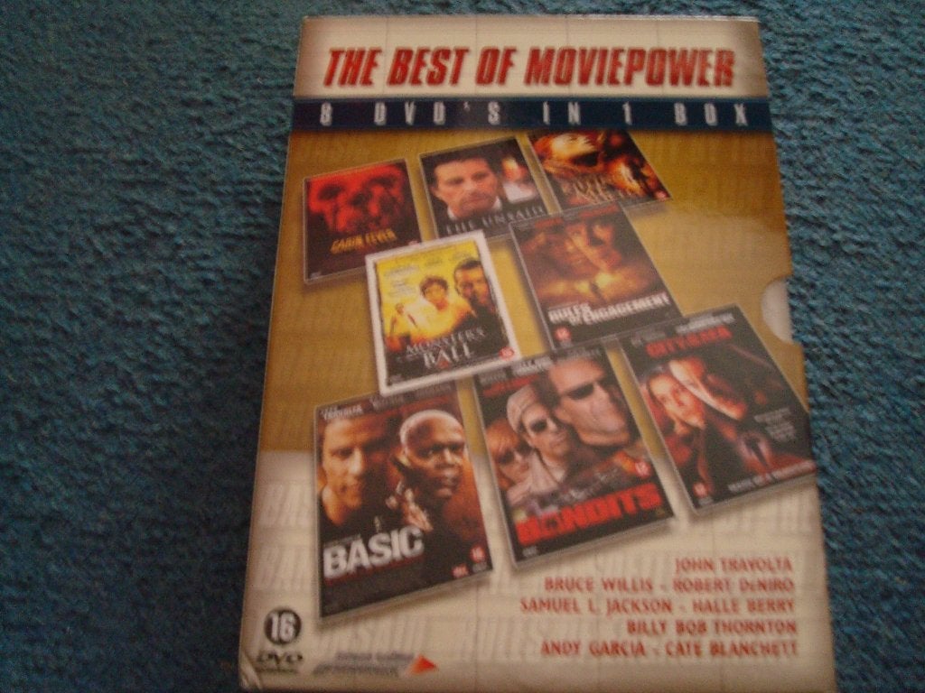 The Best Of Movie Power (8 dvd box), Vanaf 16 jaar, Ophalen, Gebruikt, Actiethriller