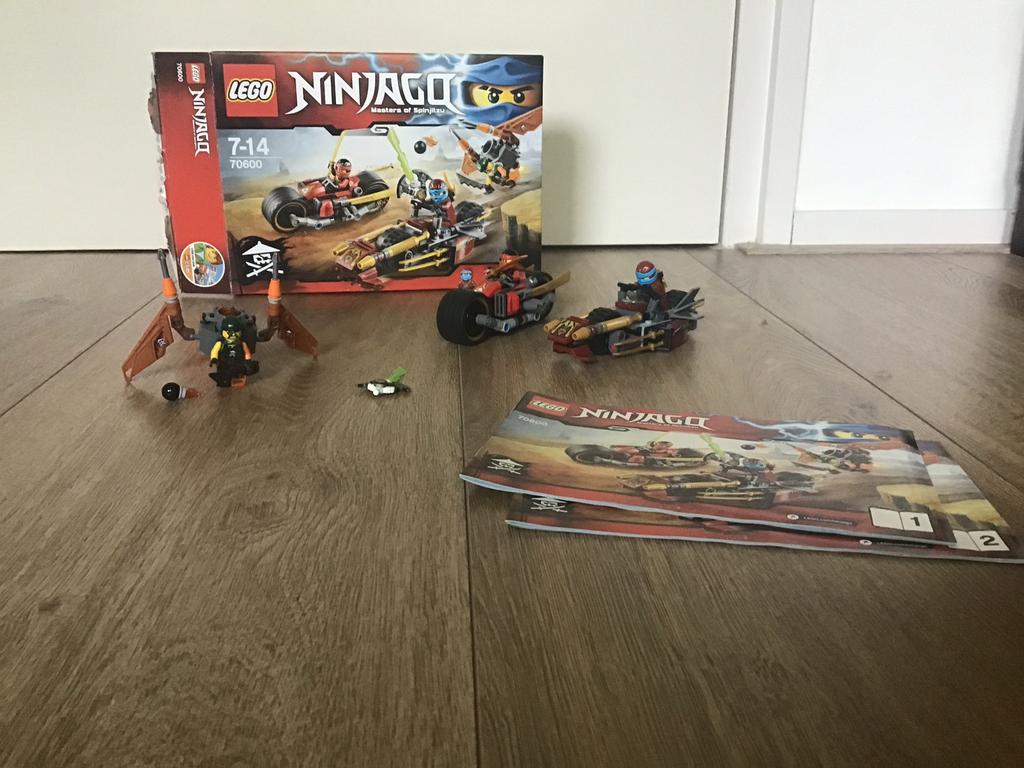 Lego Ninjago 70600 Ninja Motorachtervolging, Ophalen of Verzenden, Zo goed als nieuw