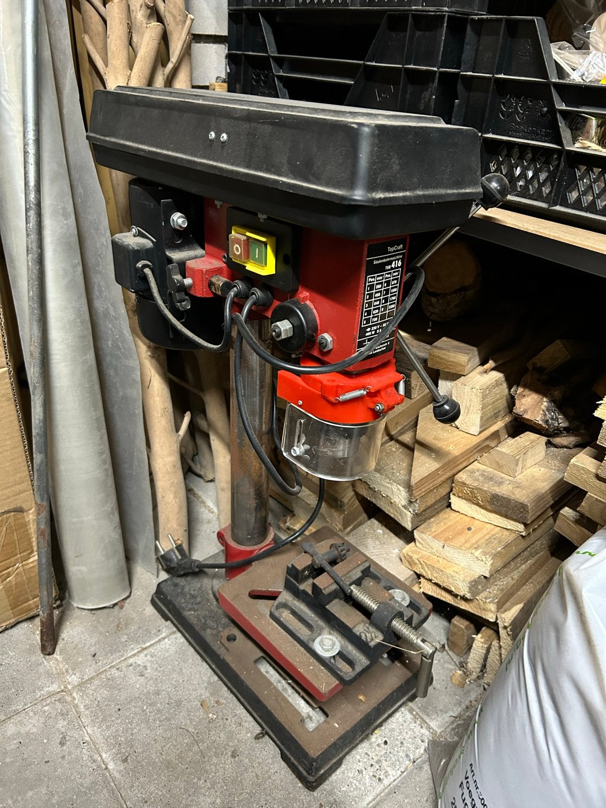 Topcraft Kolomboormachine TSB 416, Ophalen, Gebruikt, 400 tot 600 watt, Kolomboormachine