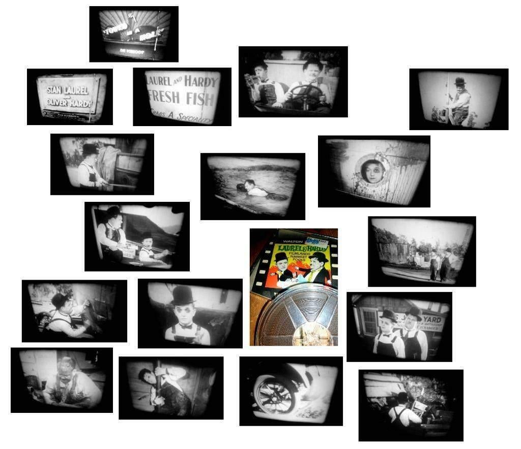 8mm film Laurel & Hardy - Towed in a Hole - 1948 - geluid -, Ophalen of Verzenden, 8mm film