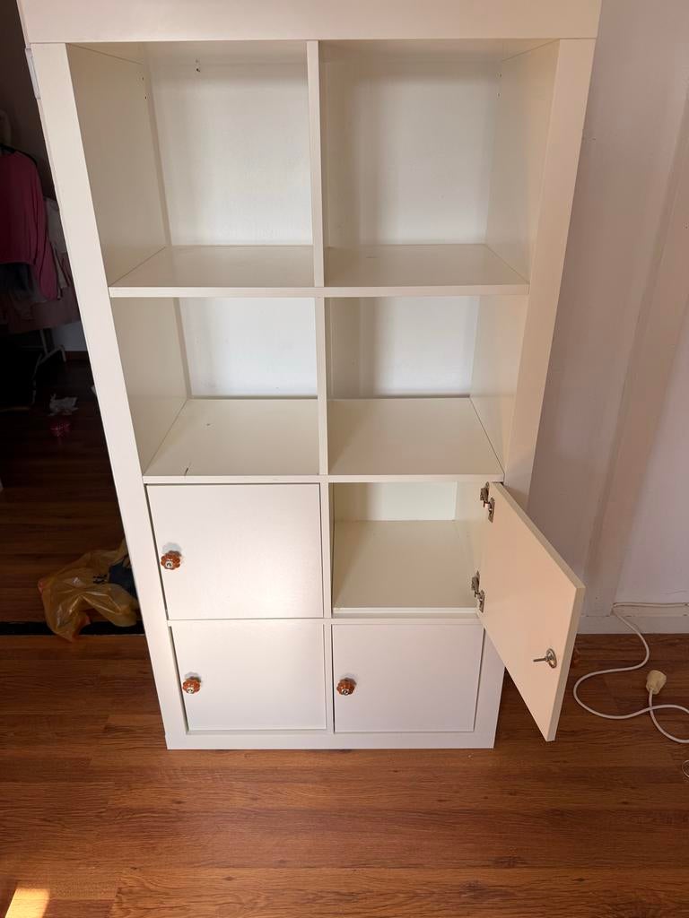 Witte kallax ikea vakkenkast, Huis en Inrichting, Kasten | Vitrinekasten, Ophalen, Gebruikt