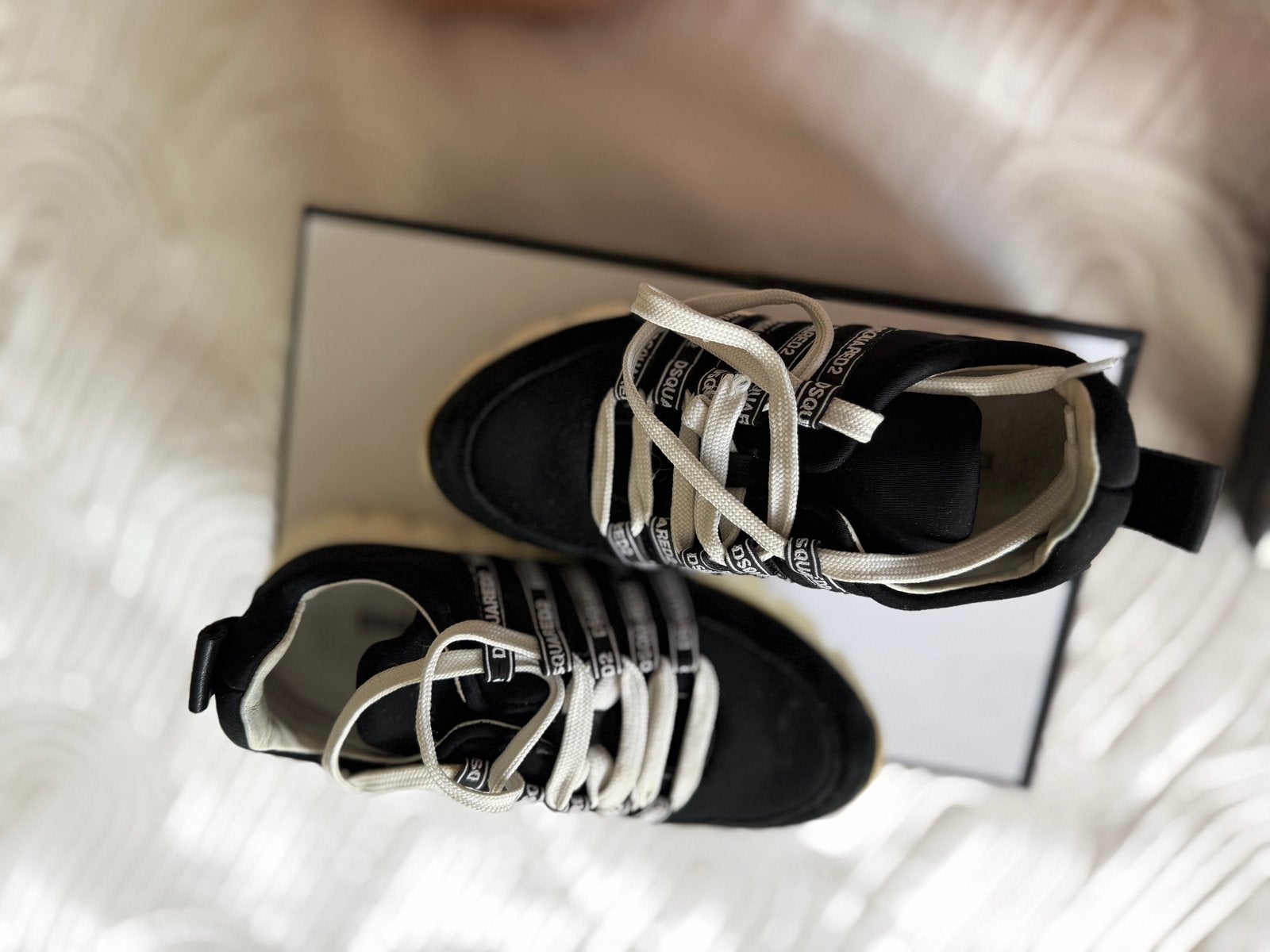 Dsquared2 sneakers zwart - Maat 33, Ophalen, Gedragen, Zwart, Sneakers of Gympen