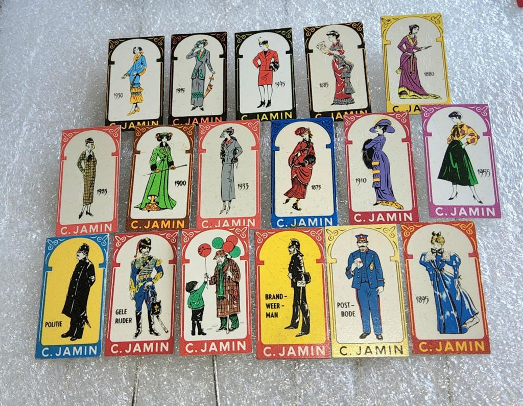 17 Vintage C. Jamin Speldjes - Historische Kleding, Verzamelen, Speldjes, Pins en Buttons, Ophalen of Verzenden, Gebruikt, Overige onderwerpen