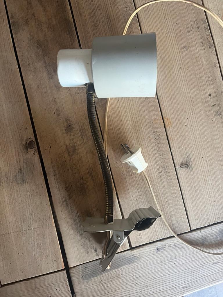 Hala Zeist klem lamp bureau vintage retro industrieel €38,50, Huis en Inrichting, Lampen | Spots, Ophalen of Verzenden, Gebruikt