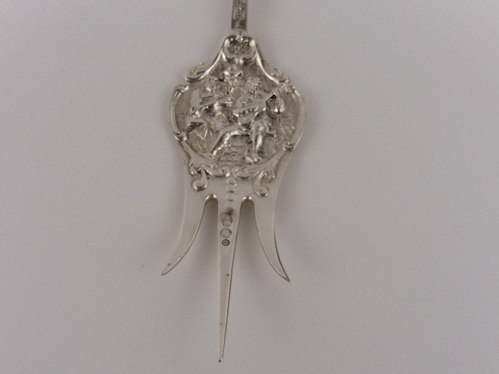 Zilveren cakevork                                        Z98, Antiek en Kunst, Ophalen of Verzenden, Zilver