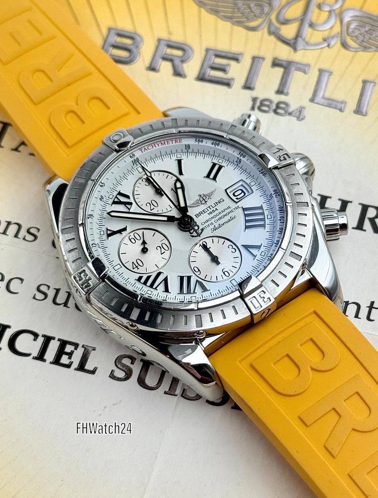 Breitling Chronomat Evolution A13356. Met COSC uit 2008., Gebruikt, Staal, Breitling, Polshorloge