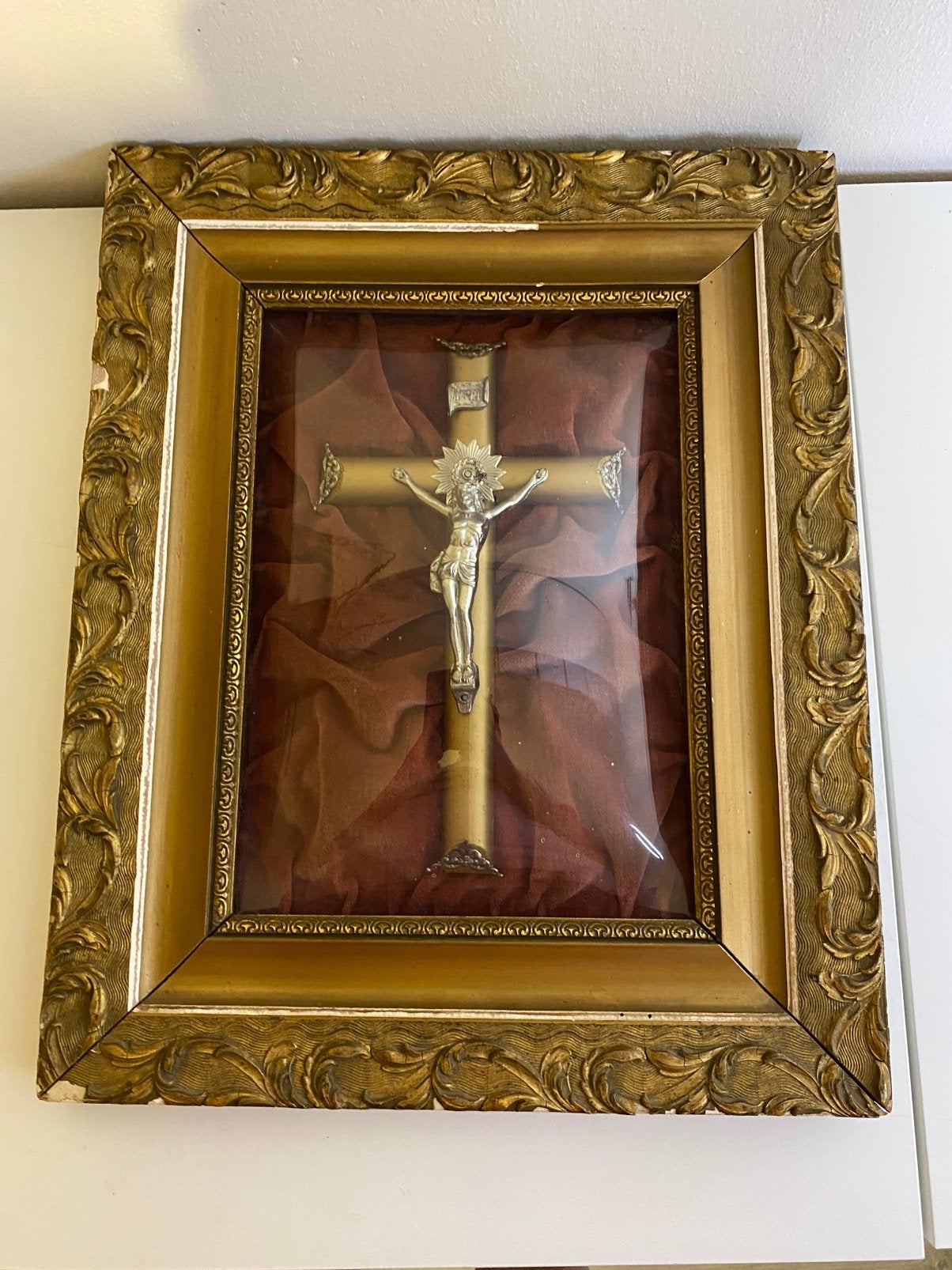 Antiek Kruisbeeld   1900 | Katholiek, Antiek en Kunst, Ophalen of Verzenden