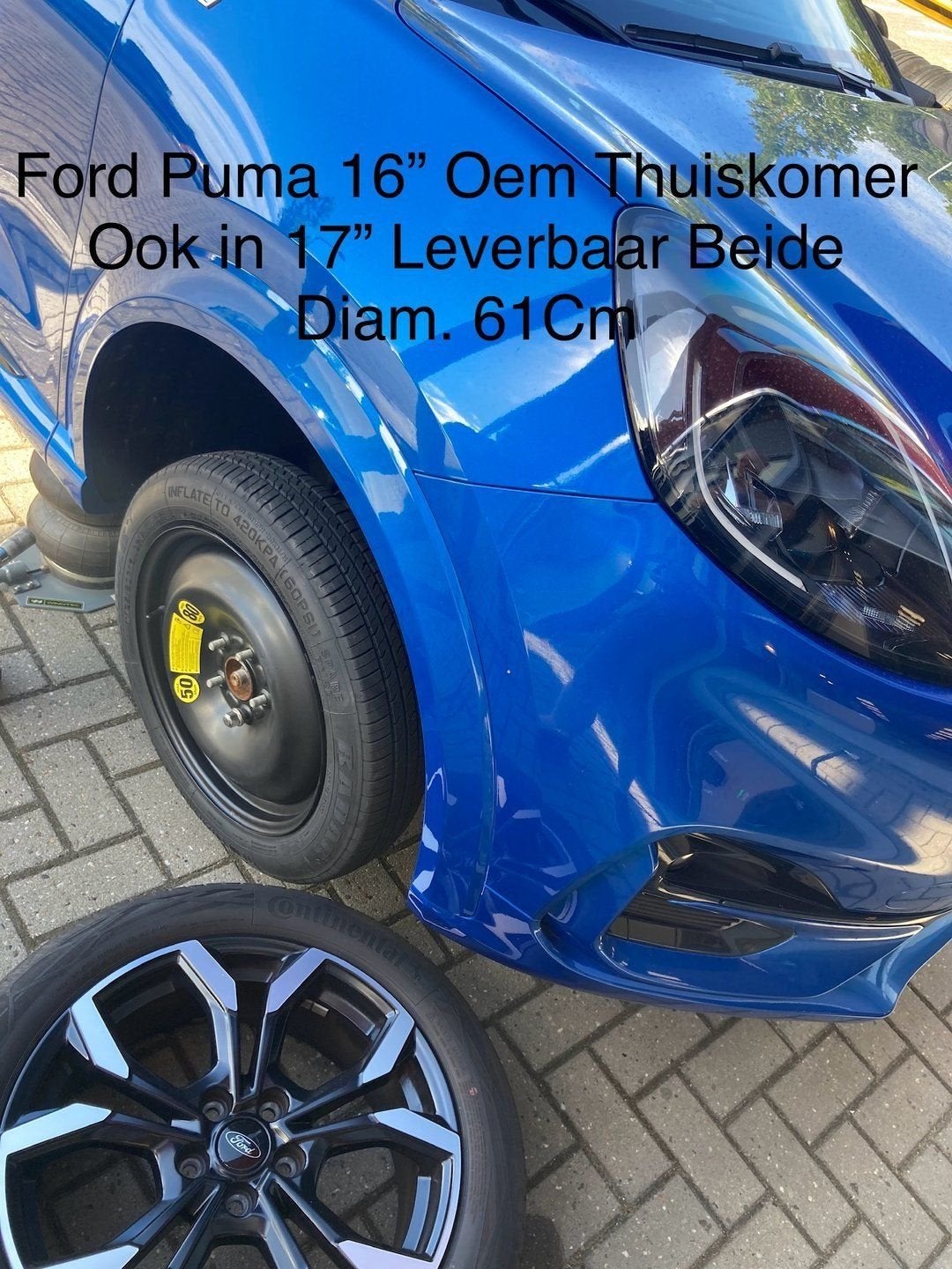 Reservewiel Thuiskomer FORD KUGA II & III PUMA EcoSport  >18, Gebruikt, -, -, Banden en Velgen