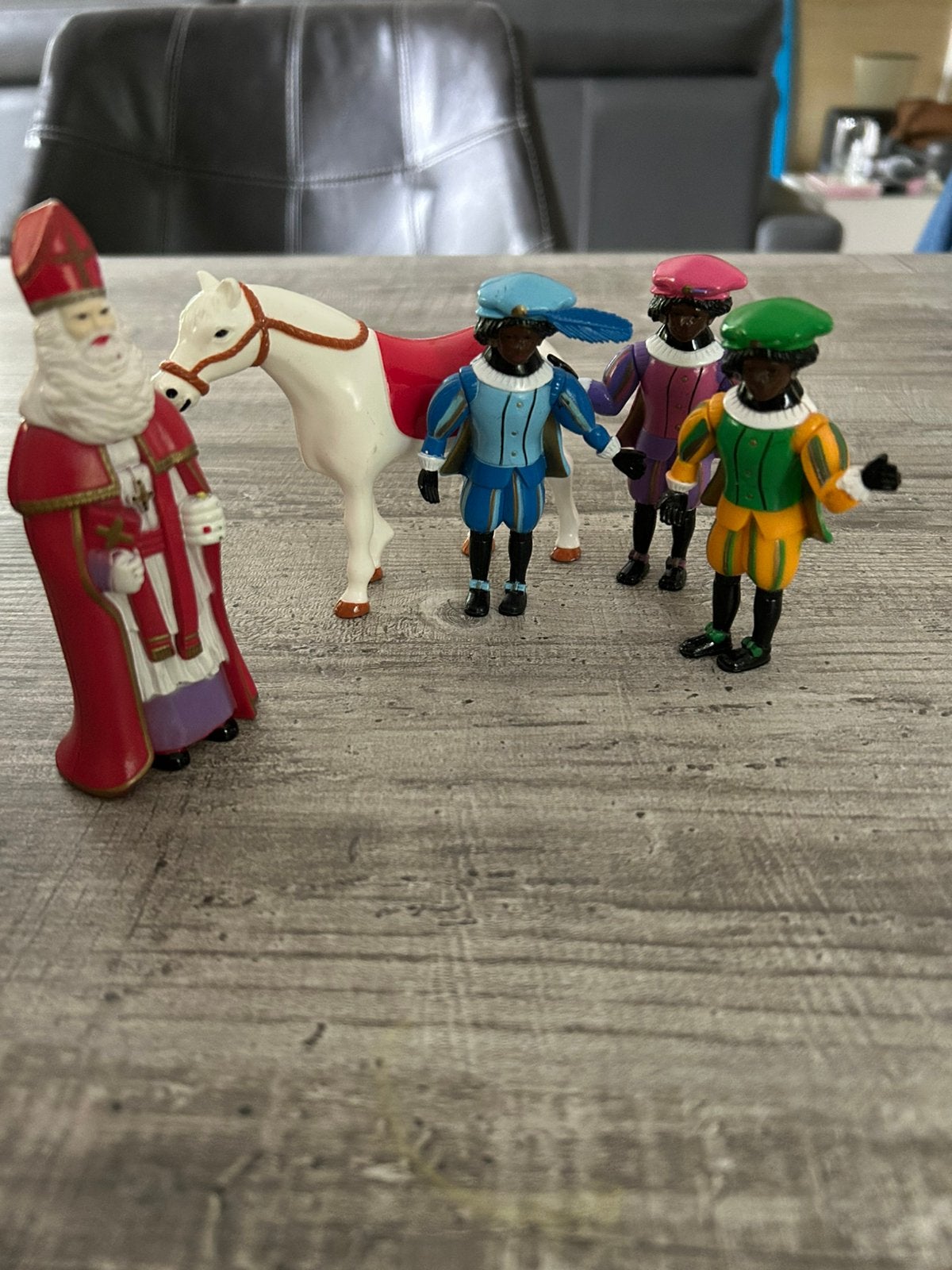 Sinterklaas, Amerigio en 3 zwarte pieten, Ophalen of Verzenden, Nieuw