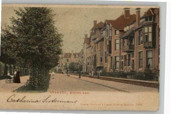 Oude Ansichtkaart Utrecht, Emmalaan - st 1902, Verzenden, Voor 1920, Gelopen, Utrecht