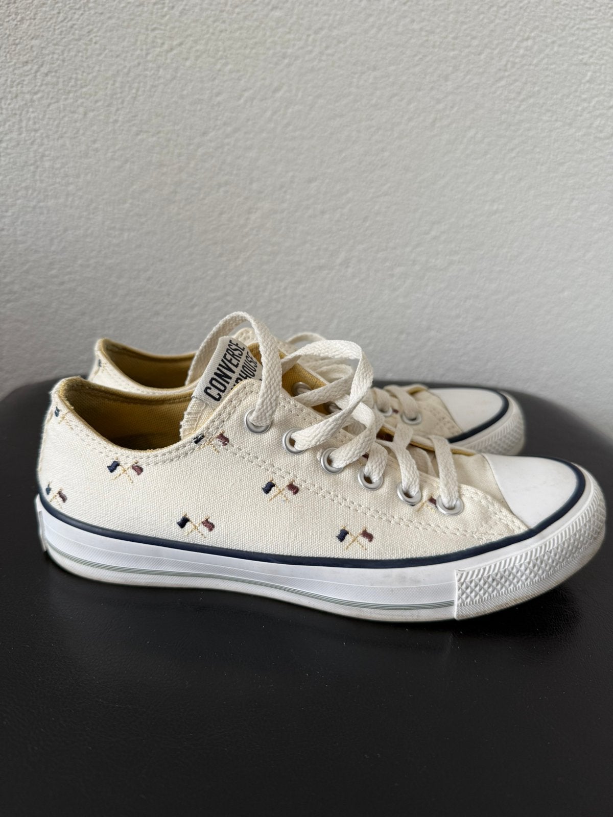 Converse All Stars 37,5, Ophalen of Verzenden, Zo goed als nieuw, Wit, Sneakers of Gympen
