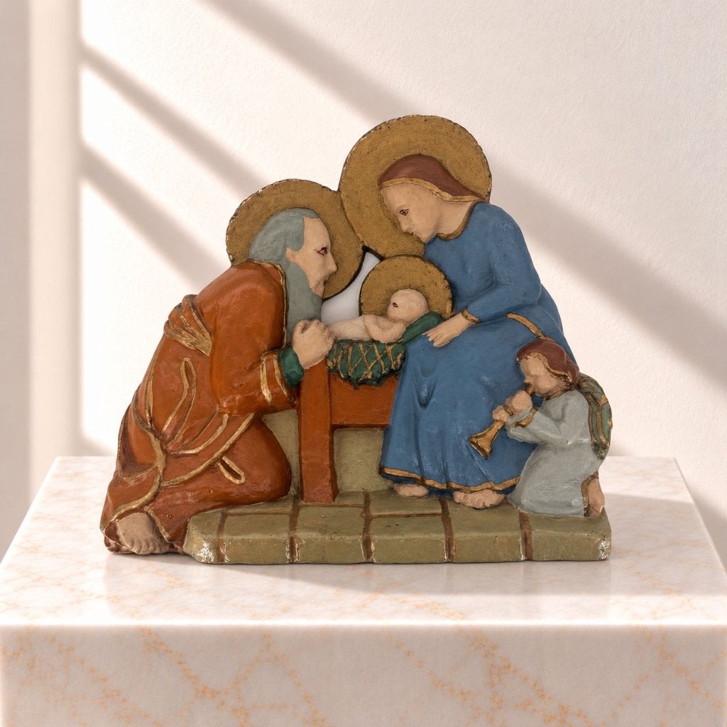 Keramieken Kerststal Heilige Familie, Diversen, Ophalen of Verzenden, Zo goed als nieuw