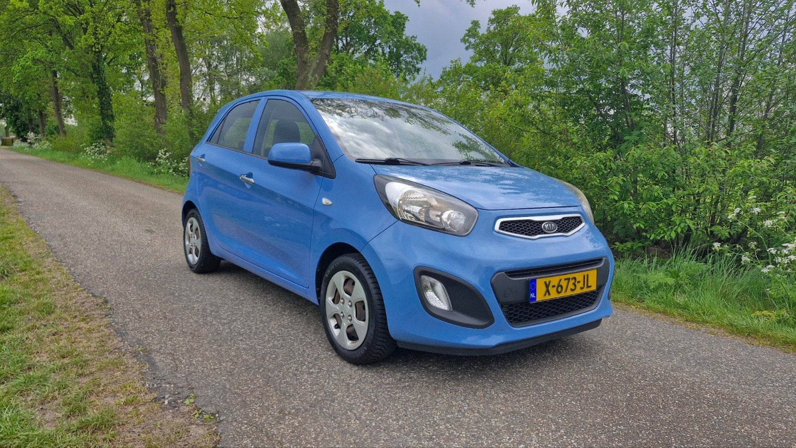 Kia Picanto 1.0 Cvvt 5-DRS 2012 Blauw, Auto's, Kia, Voorwielaandrijving, 24 km/l, Handgeschakeld, 3 cilinders