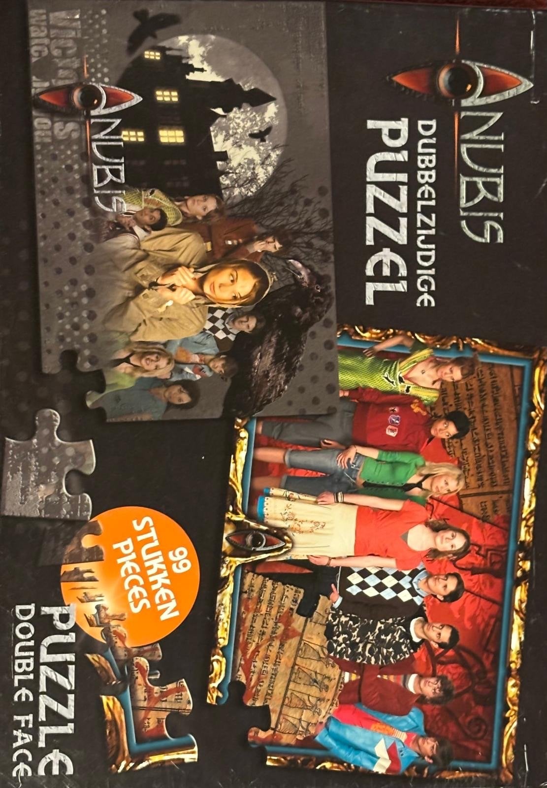 Anubis Dubbelzijdige Puzzel - 99 Stukjes, Ophalen of Verzenden, Minder dan 500 stukjes, Gebruikt, Legpuzzel