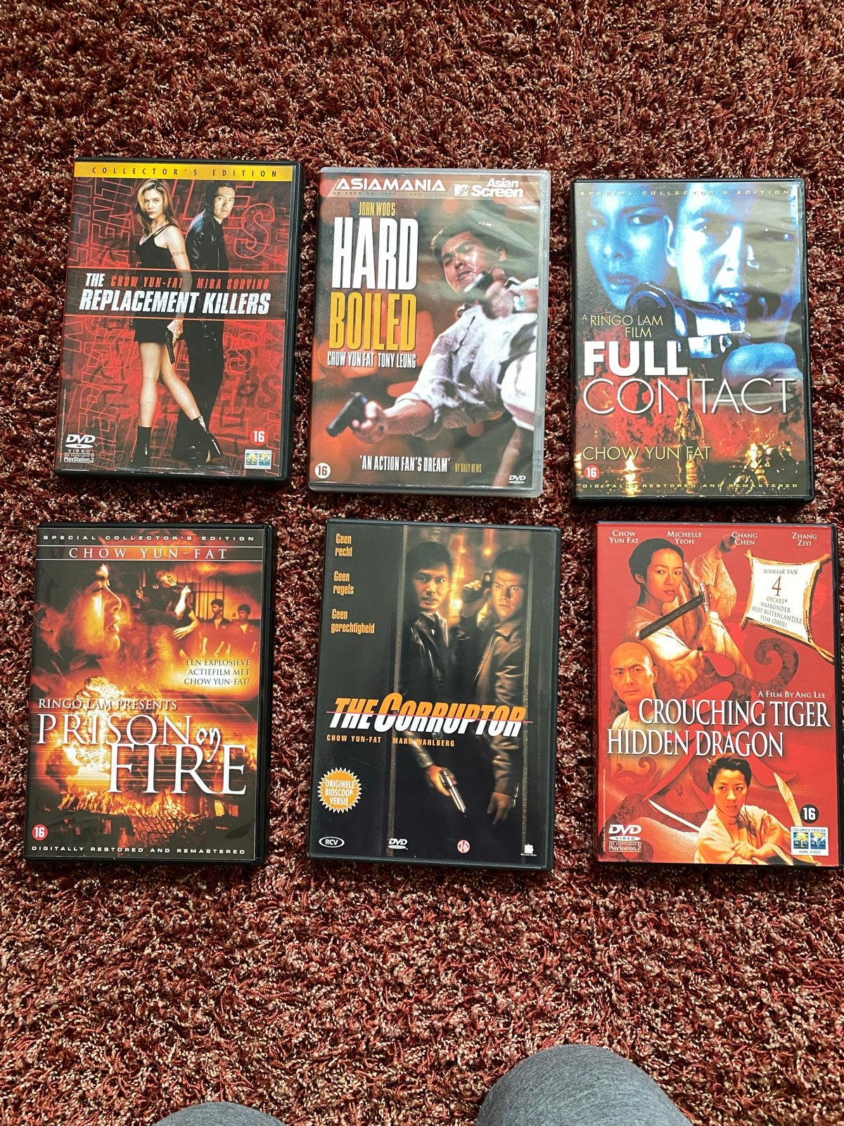 Chow Yun Fat DVD Collectie - Actie en Misdaadfilms, Vanaf 16 jaar, Nederlands, Ophalen of Verzenden, Inclusief doosje