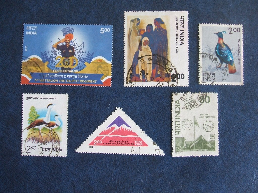 India diverse zegels 4, Verzenden, Gestempeld, Zuid-Azië