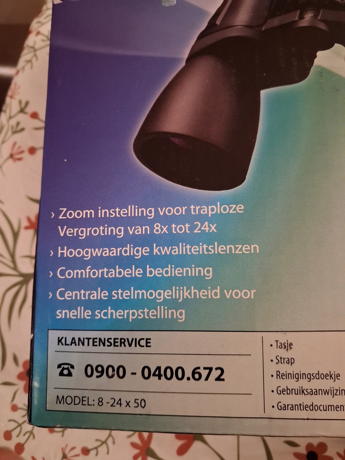 Maginon Zoomverrekijker 8-24x50 - Nieuw in doos, Nieuw, Ophalen of Verzenden, Met hoes of tas, 12 tot 20x