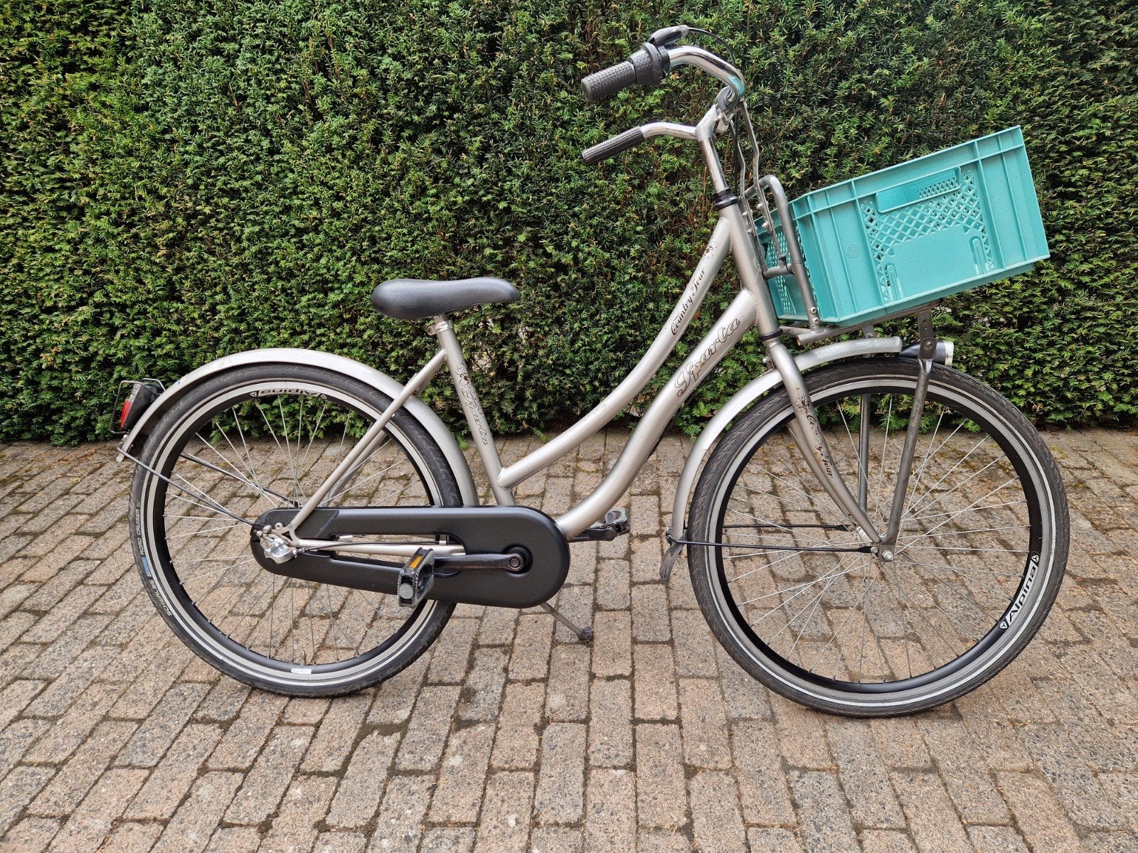 Sparta Country Tour 26 inch meisjesfiets met voordrager, Terugtraprem, Gebruikt, Sparta Alpina Popal Batavus Limit Spirit Altec Cortina