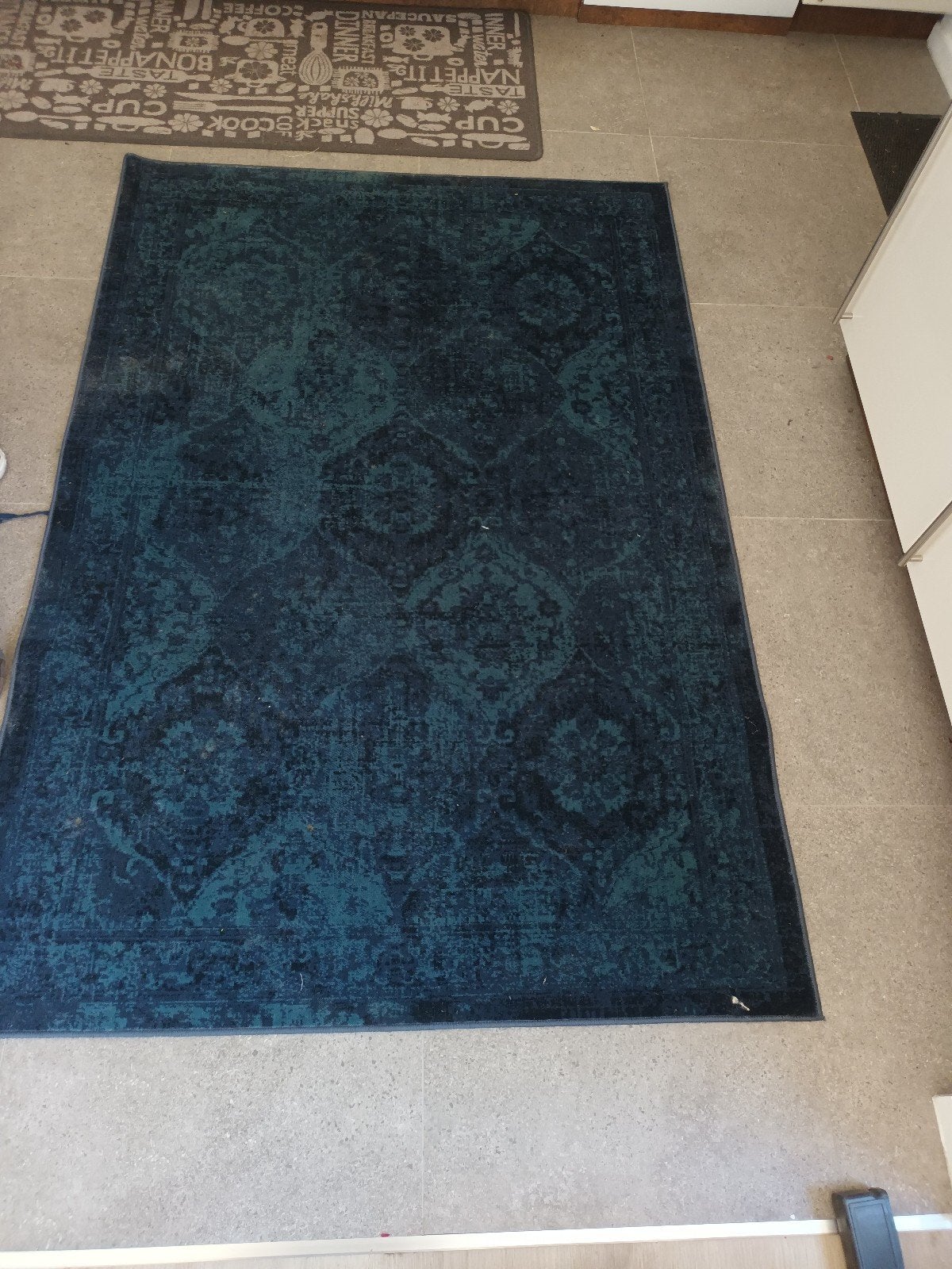 Ikea Vonsbak tapijt, 705.288.90, zgan, 100 tot 150 cm, Blauw, Ophalen of Verzenden, Zo goed als nieuw