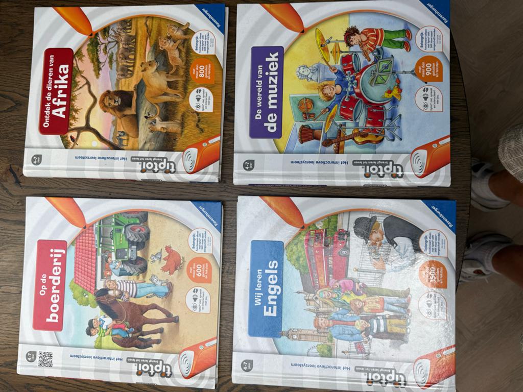 Tiptoi Starter Set + 5 boeken + Raadsels voor op Reis, Kinderen en Baby's, Speelgoed | Educatief en Creatief, Verzenden, Zo goed als nieuw