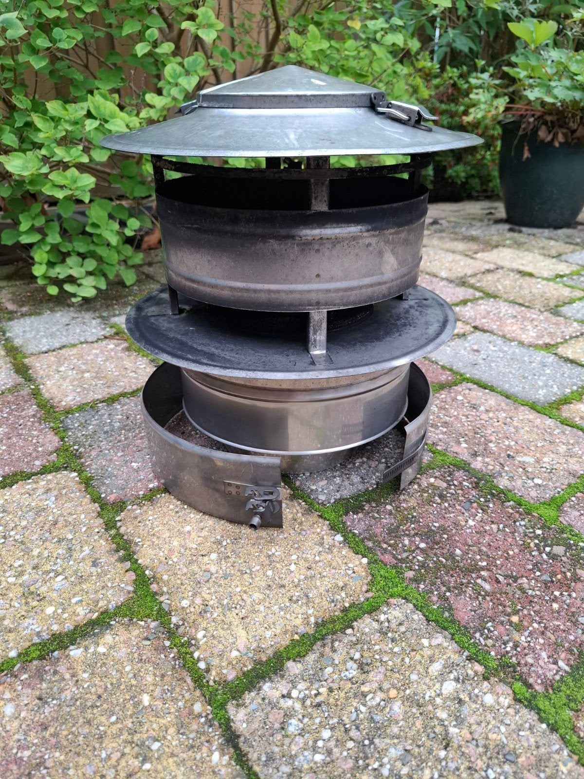 Gebruikte schoorsteenkap 150mm voor optimale trek, Ophalen, Gebruikt