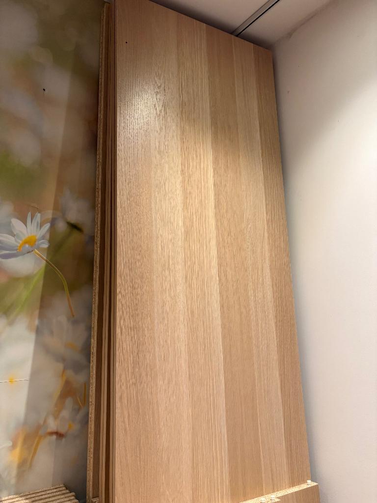Pax kast 100 x 58 x 236  geglazuurd eikeneffect, Ophalen, Met plank(en), 200 cm of meer, 50 tot 100 cm