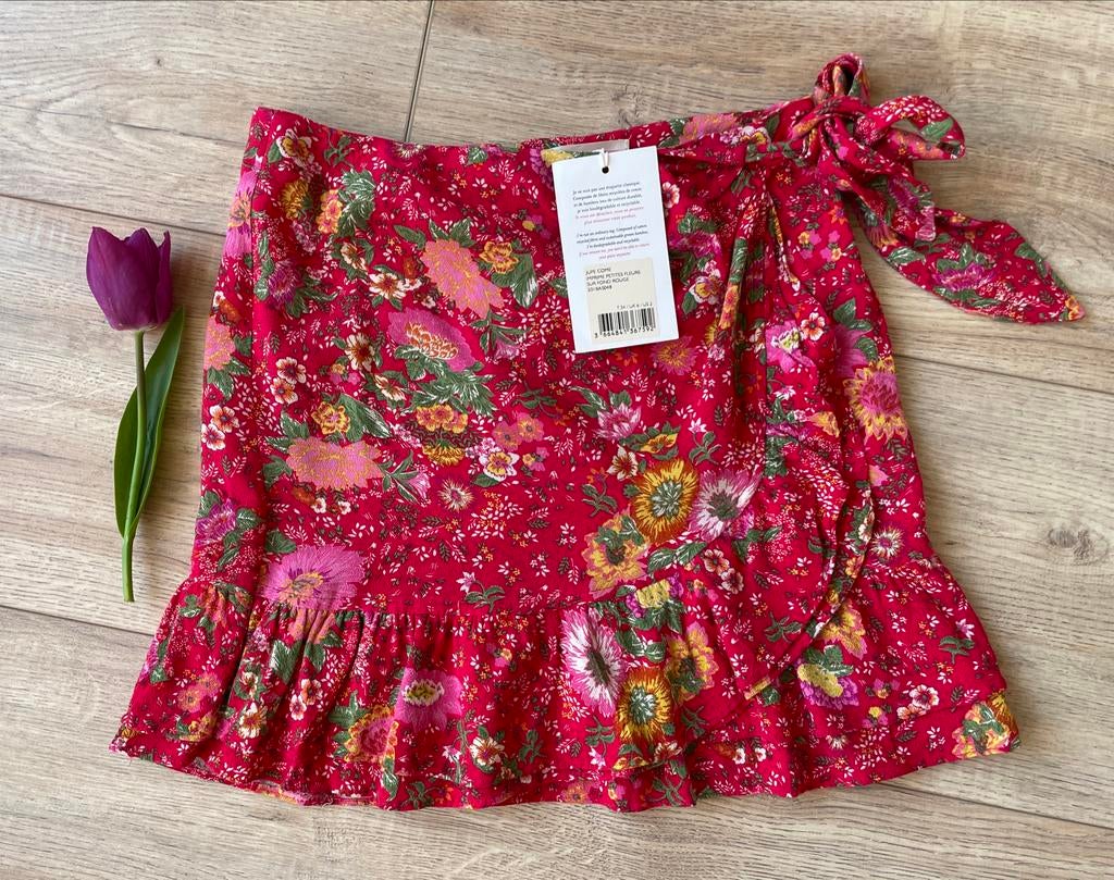 Sézane rokje met bloemenprint - Maat 34, Nieuw, Ophalen of Verzenden, Maat 34 (XS) of kleiner, Boven de knie