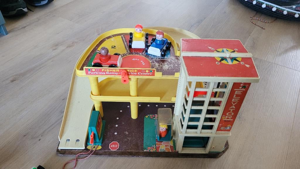 fisher price garage, Ophalen of Verzenden, Gebruikt, Speelset