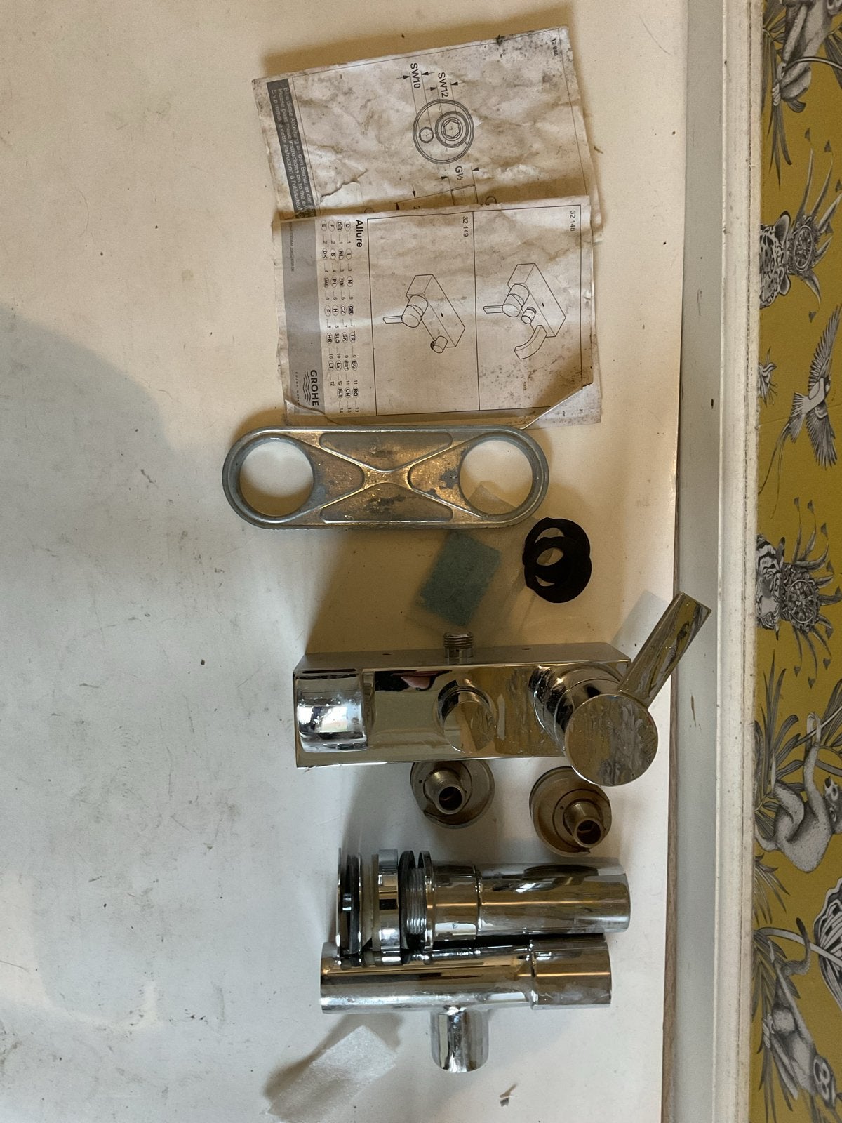 Grohe Thermostaatkraan - Douche/Bad, Doe-het-zelf en Verbouw, Ophalen, Gebruikt, Chroom, Douche