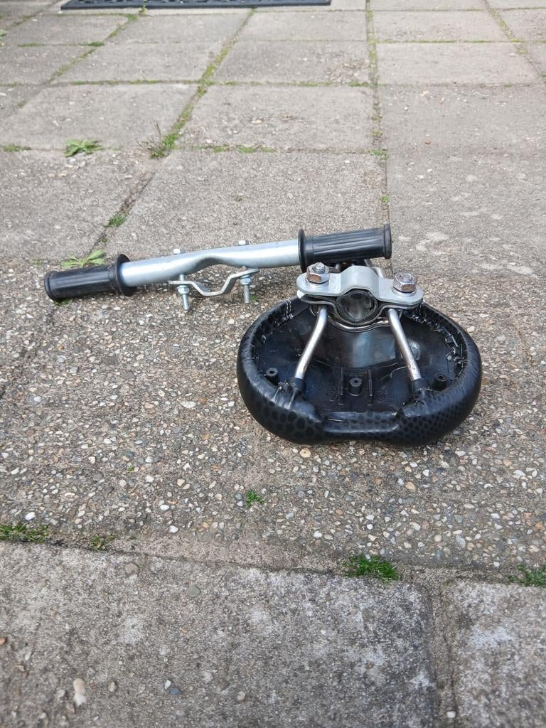 Fietszitje voorop stang - Kinderzitje fiets, Gebruikt, Elektrische fiets, Kunststof, Ophalen of Verzenden