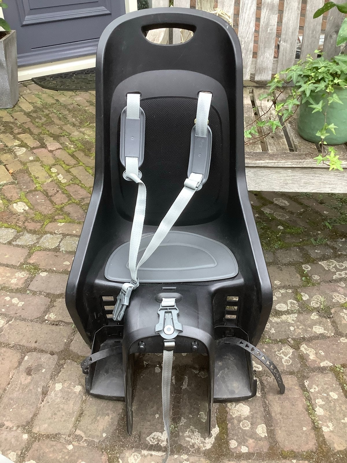 Polisport Achterzitje Fiets - Zwart, Achterzitje, 9 t/m 18 kg, Ophalen of Verzenden, Gebruikt