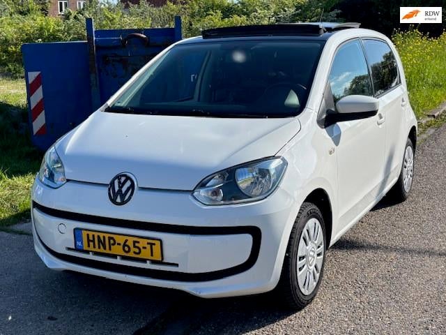 Volkswagen Up! 1.0 groove up! BlueMotion 55 KW! 5-Drs Audio/, Euro 5, Stof, Gebruikt, 4 stoelen