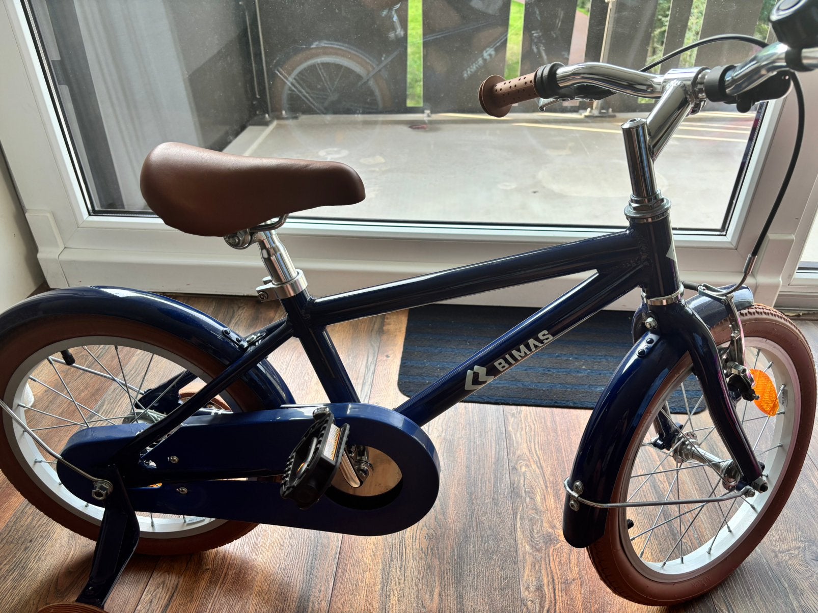 Jongensfiets Bimas 16 Inch Als Nieuw!, Fietsen en Brommers, Ophalen, Terugtraprem, Zijwieltjes, 16 tot 20 inch