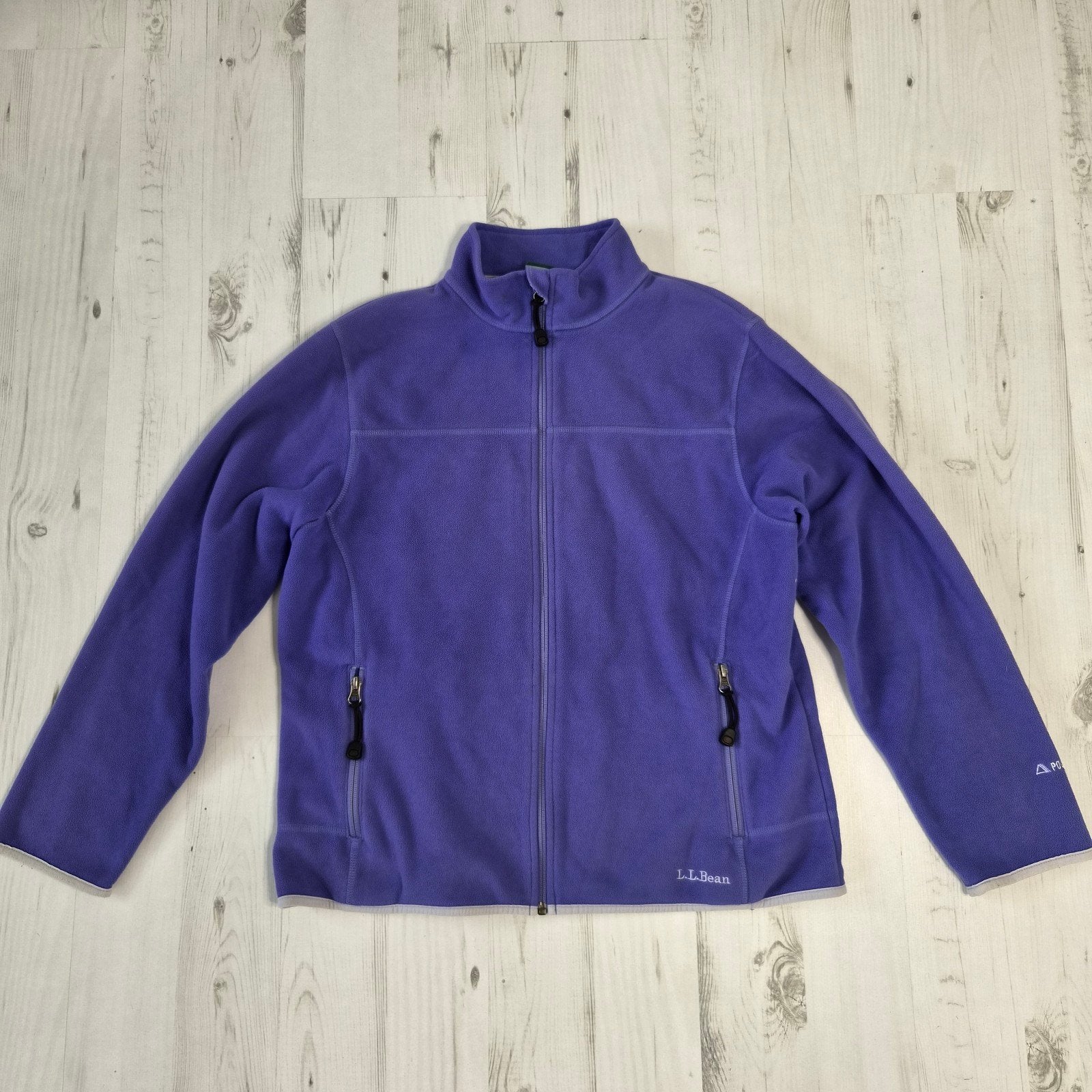 L.L.Bean fleece jack trui M polartec paars, Maat 38/40 (M), Paars, Ophalen of Verzenden, Zo goed als nieuw
