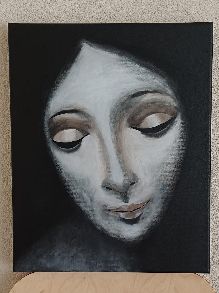 2 FRAAIE SCHILDERIJEN IN ACRYLVERF, Antiek en Kunst, Ophalen of Verzenden