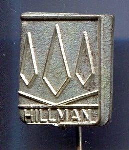 HILLMAN auto blank zilverkl misdruk auto speldje ( L_067 ), Verzenden, Nieuw, Transport, Speldje of Pin