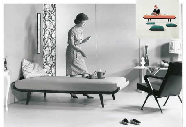 Auping Cleopatra daybed met matras, Ophalen, Gebruikt, Eenpersoons, Minder dan 150 cm