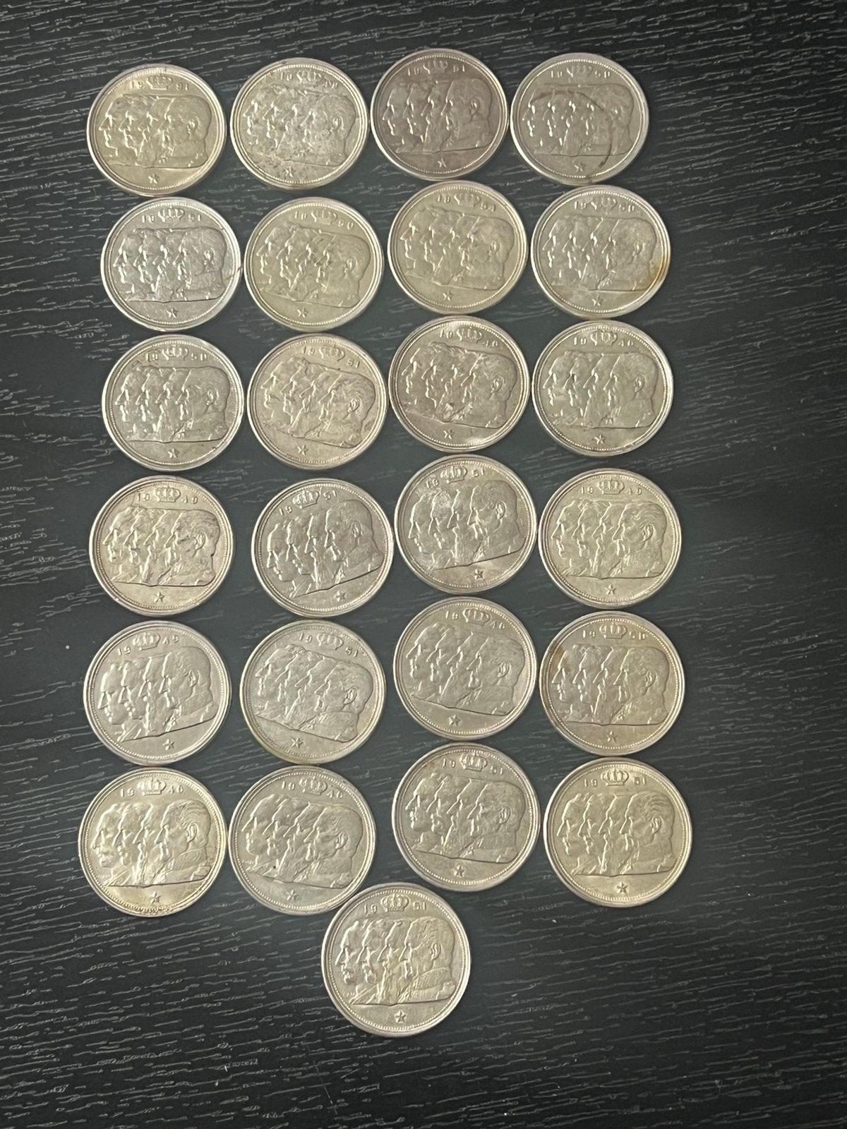 Zilveren Belgische munten 452 gram, Ophalen of Verzenden, Zilver