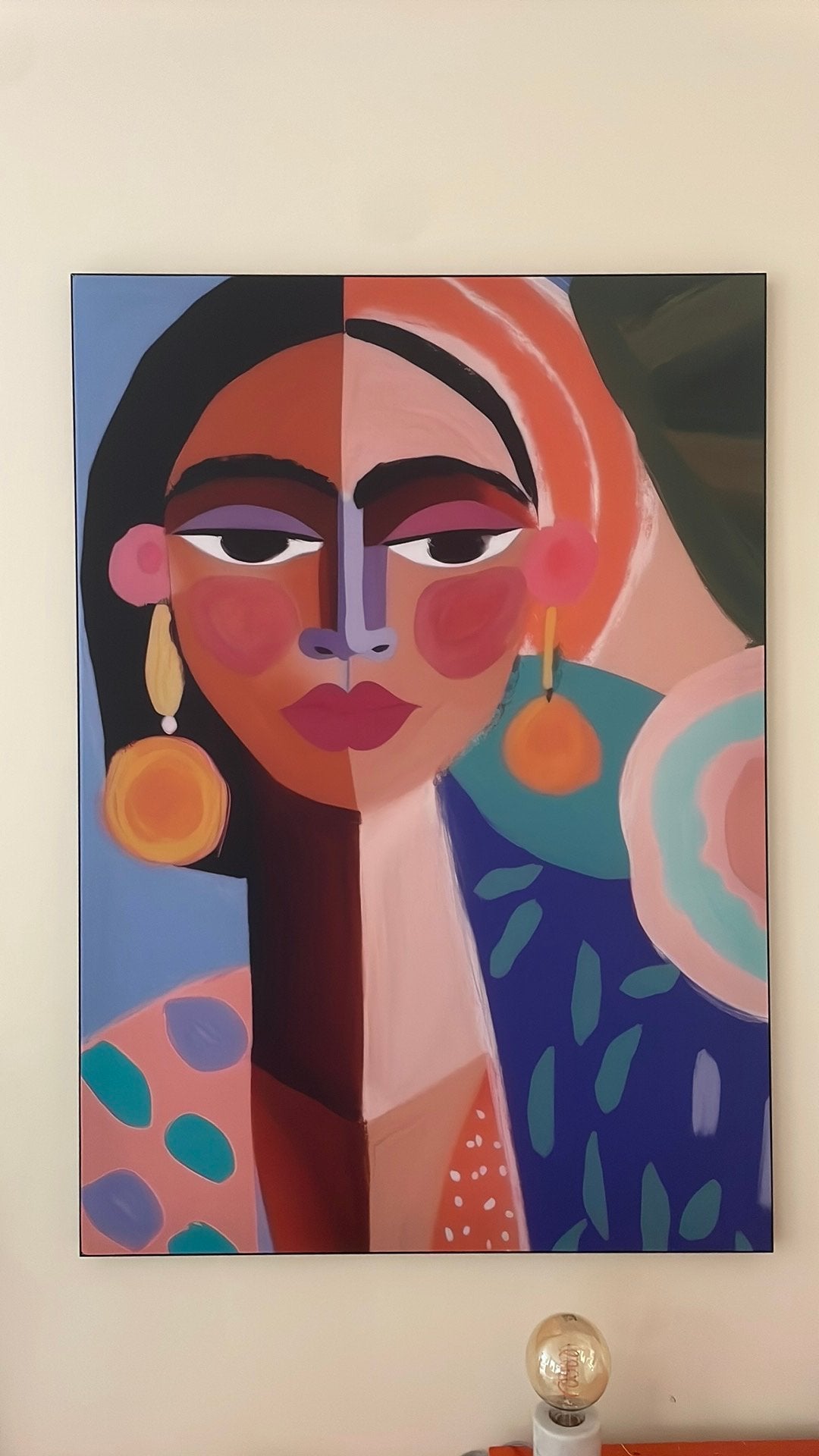 Carla van Iersel VT WONEN schilderij, Antiek en Kunst, Ophalen, Abstract