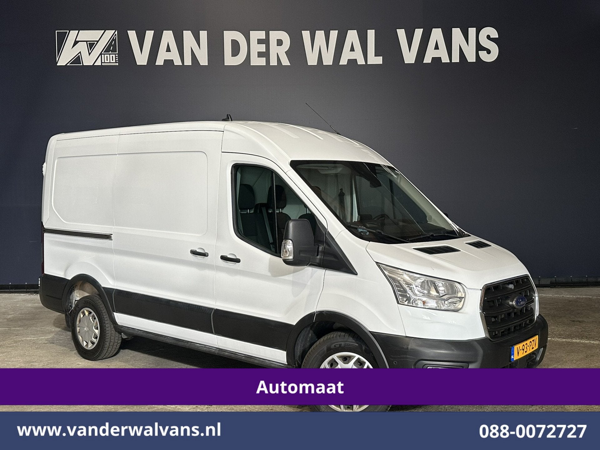 Ford Transit 2.0 TDCI 131pk Automaat L2H2 Euro6 Airco | Came, Dealer onderhouden, 4 cilinders, 2027 kg, Wit