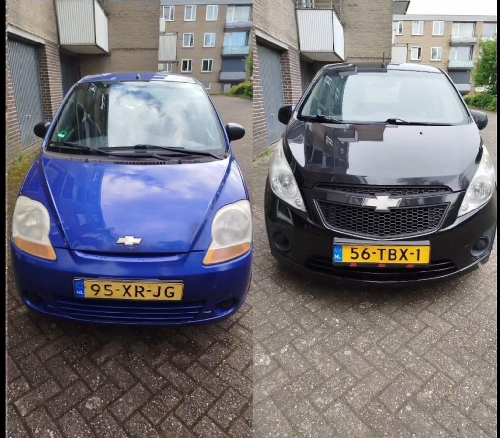 Chevrolet Spark 1.0 Bifuel 2012 Zwart, Auto's, 15 km/l, 37 €/maand, 4 cilinders, Zwart